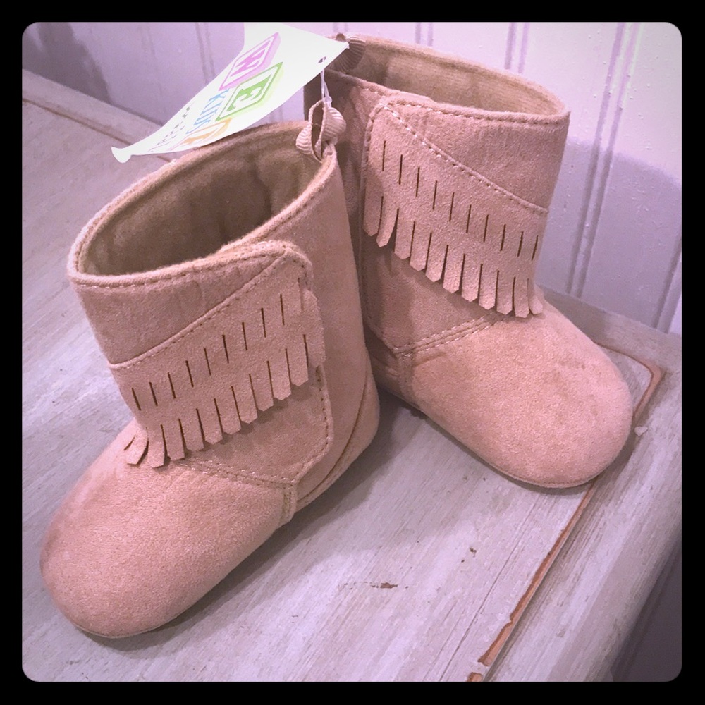 Soft Tan Baby Boots
